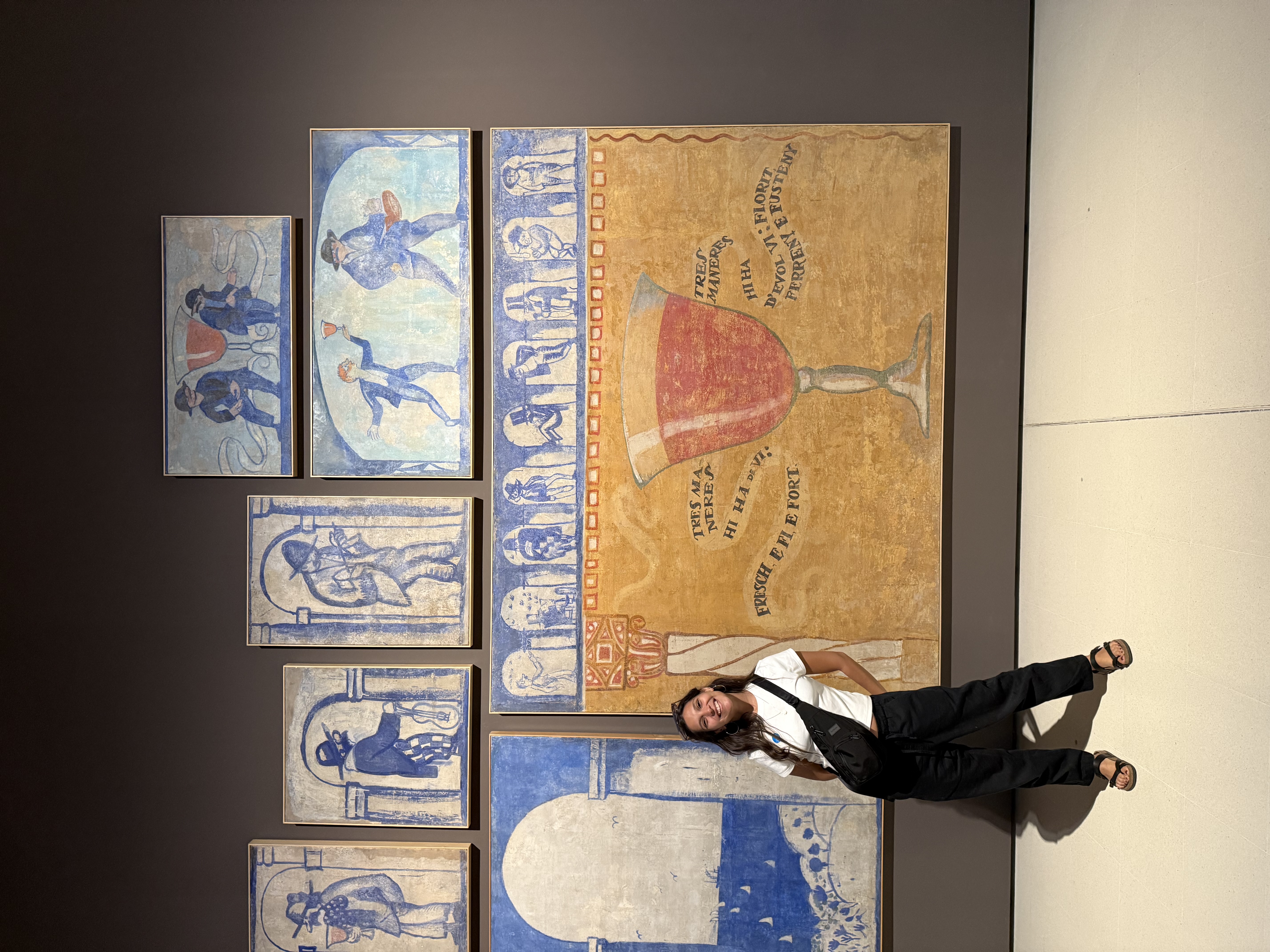 Mina Panacy at a museum